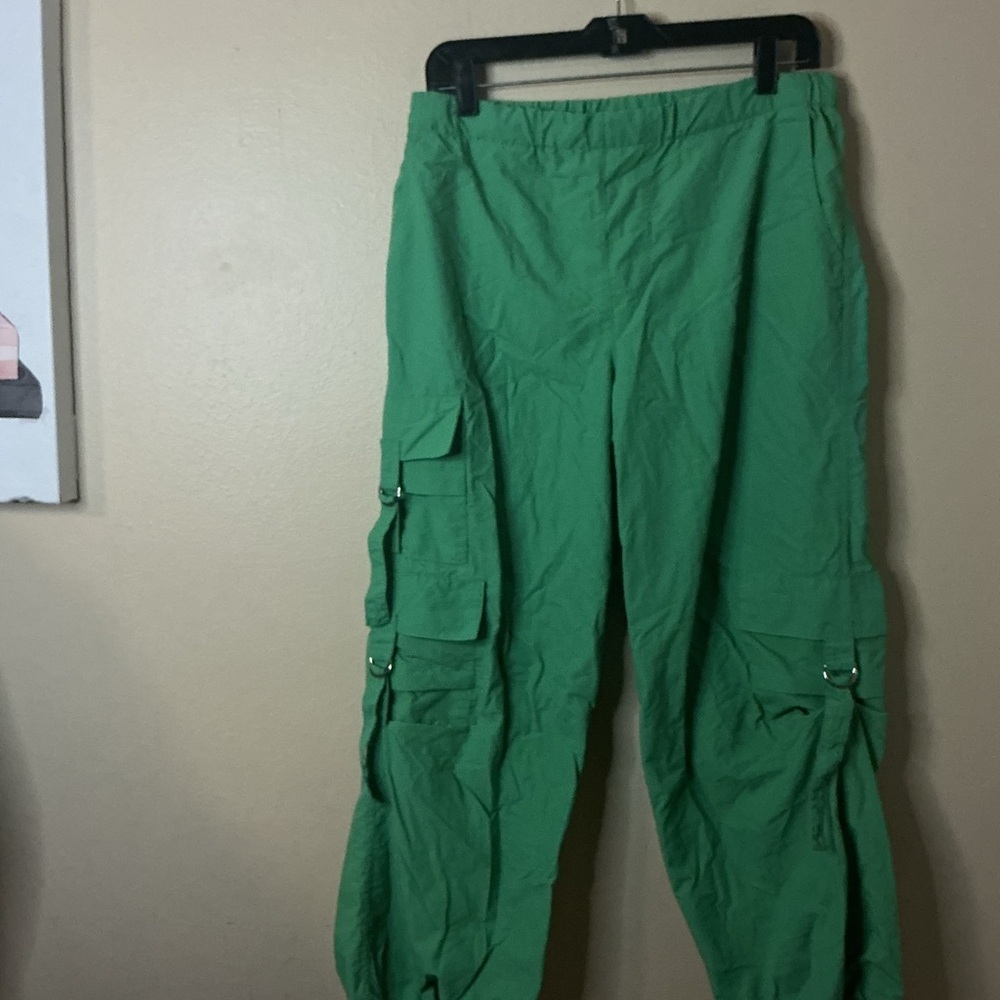 Ultra Flirt Green Cargo Joggers